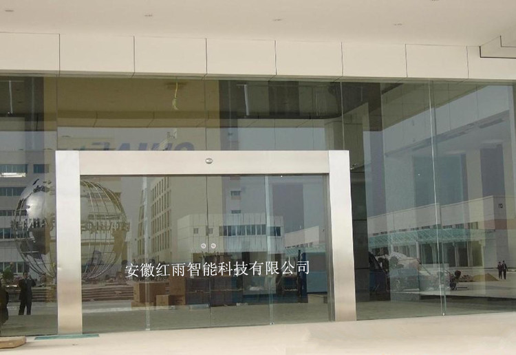 不锈钢装饰玻璃自动感应门工程案例图