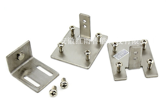 自动门电插锁不锈钢固定支架实物图